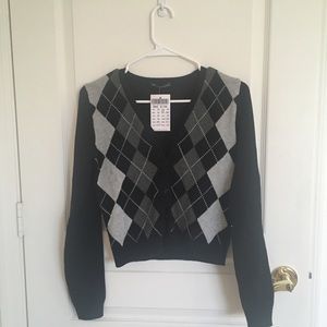 NEW Brandy Melville argyle cardigan